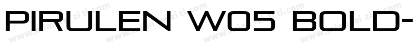 Pirulen W05 Bold字体转换
